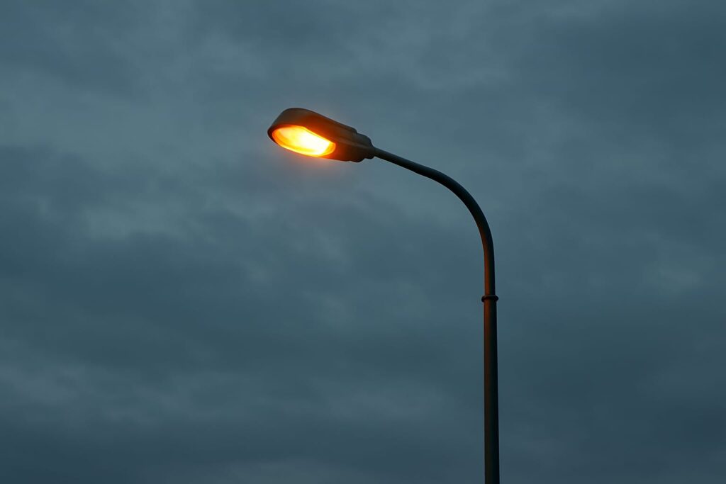 Palm Paradise farmhouse plots with modern street lights providing safe and secure night-time living